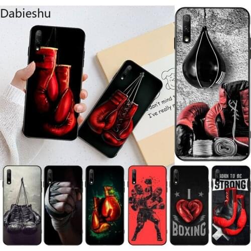Boxing Gloves Soft Rubber Phone Cover for Huawei Honor 30 20 10 9 8 8x 8c v30 Lite view pro