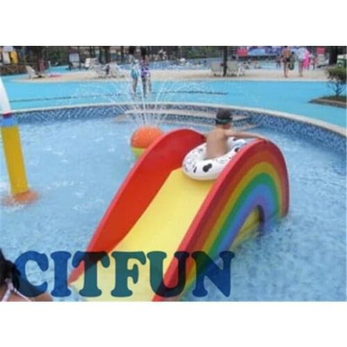 Kids Rainbow slides water playground; attractive water park accessory AG-003E