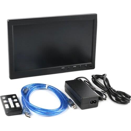 FHD HDMI USB 38MP 1080P 60FPS TF Video Recorder C Mount Lens Industrial Video Microscope Camera + 10.1" 12.5" HD IPS LCD Monitor