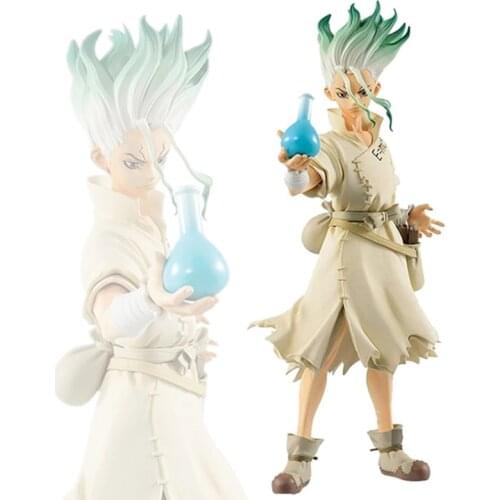 Dr. Stone Senku Ishigami FIGURE of STONE WORLD Kingdom of Science Senkuu Action Figure Toys
