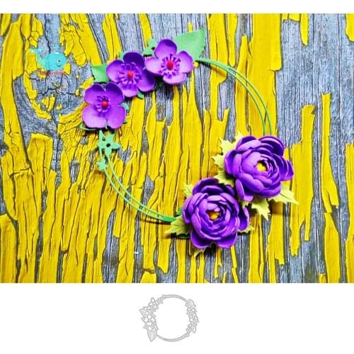 Circle Wreath Cutting Dies Scrapbooking Stencil for Album Paper DIY Gift Card Decoration Embossing Dies New 2021