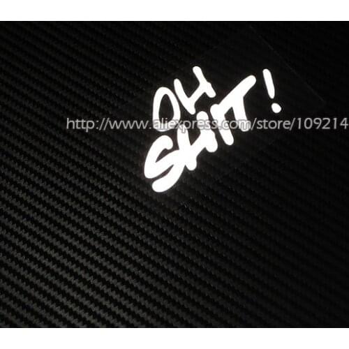 Hot sale oh shit! Helmet Motorcycle Motocross Motorbike Auto Decal Reflective Sticker Waterproof G03