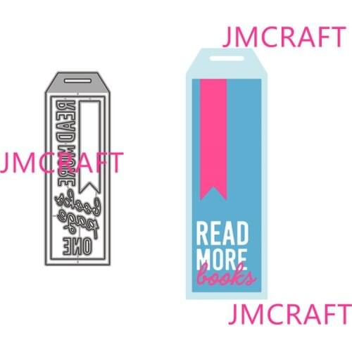 JMCRAFT 2021 New READ MORE BOOKS Cards Metal Cutting Dies DIY Scrapbook Handmade Paper Craft Metal Steel Template Dies