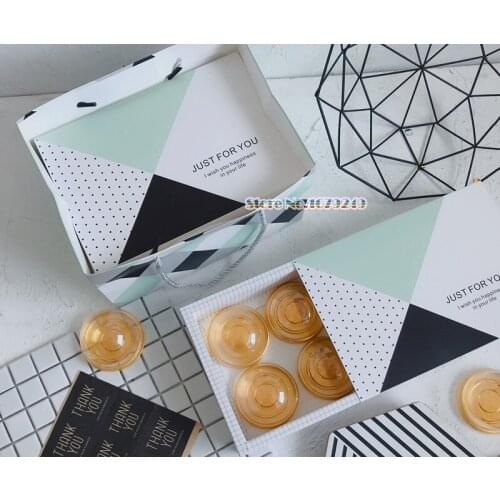 23x16.2x5.2cm paper Cake box/ Macaroon food box/cup cake Box /Biscuit snack packaging /Chocolates box 100pcs/set