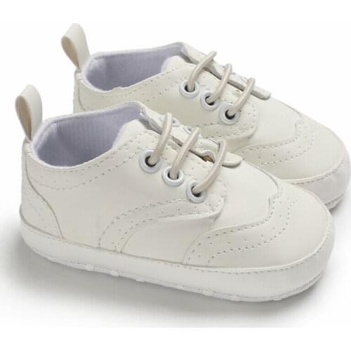 Pudcoco 2020 Brand New Sneaker Baby Boy Toddler First Walkers Stitching Straps Soft Bottom Non-slip Canvas Shoes