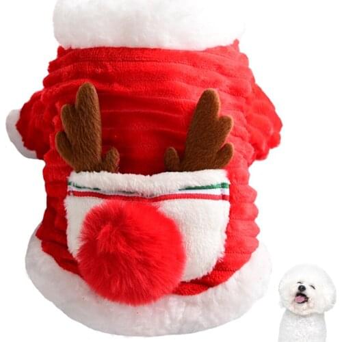 Legendog Cute Dog Clothing Christmas Pet Costume Warm Pet Winter Coat Cat Clothes Dog Apparel Pet Christmas Party Dress Up