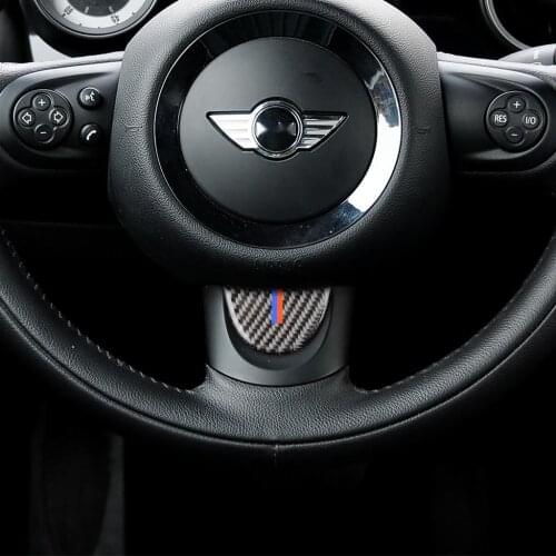 For BMW Mini Steering Wheel Sticker - American Color Mini Countryman Clubman Cooper R53 R55 R57 R58 R59 R60 R50 R52 JCW F55 F56