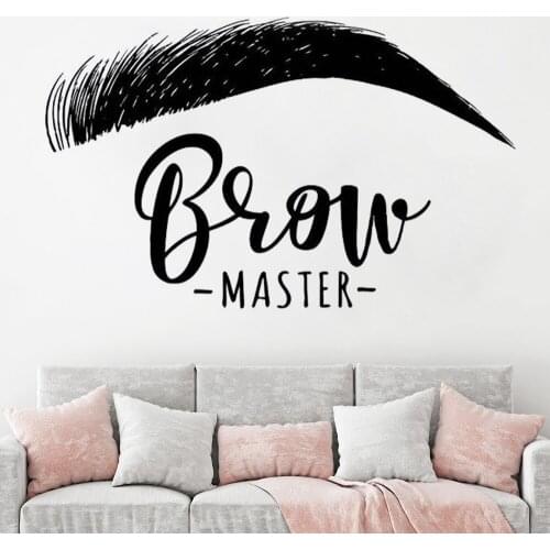 Wall sticker Eyelashes deca Beautiful Girl Eyelashes Eye Sticker Decal Brow Bar decal Beauty Salon Make Up decoration Decal HY51