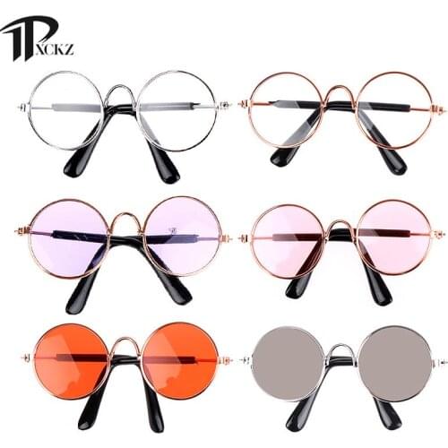 Dolls Hippy Clear Lens Round Frame Eye Wear Eye Glasses Doll Transparent Lens Round Frame Glasses Glasses