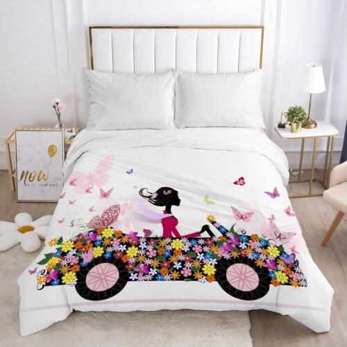 Nordic flower fairy Duvet cover Quilt/Blanket/Comfortable Case Double King Bedding 140x200 240x260 for Home car