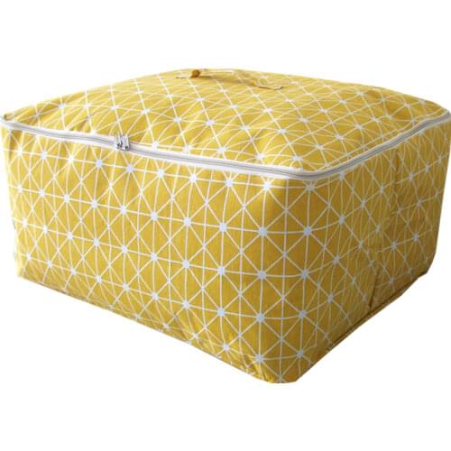 Portable Cloest Organizer Box High Quality Clothing Storage Bag Blanket Tidy Case Container 3 Sizes Toys Storage Bag Multi Color