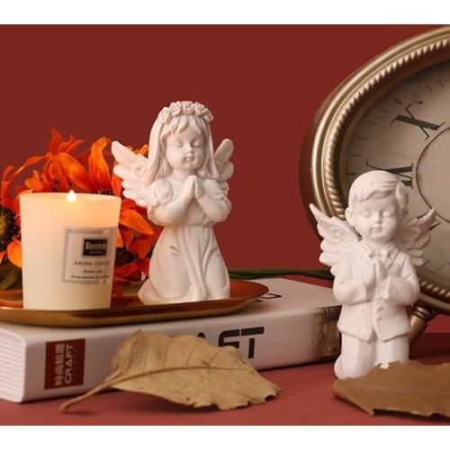 Resin Angel Fairy Figurines Model Home Decoration Accessories for Living Room Europe Style Home Decor Modern Decoration Crafts