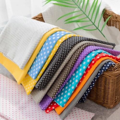Quilted Printed Cotton Dot Fabric Thin Sewing Machine Fabric Diy Handmade Material 50*150Cm YHW300610