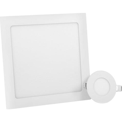 LED Panel Light 3W 4W 6W 9W 12W 15W 18W Round Square Panel LED Spot light AC110V 220V ceiling light Indoor Recessed Downlight