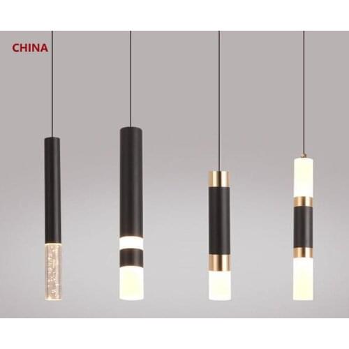 Led Pendant light Dual light sources shine up and down droplight fixture Kitchen Island Dining Room Shop Bar Counter Decoration