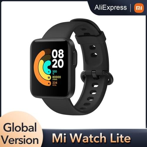 Global Version Mi Watch Lite Xiaomi Smart Watch Band 1.4” Screen GPS Bluetooth 5ATM Waterproof Fitness Heart Rate Sleep Monitor
