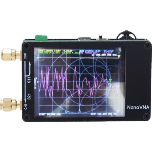 Original High Performance 50KHz-900MHz Vector Network Analyzer DIY Kit MF HF VHF UHF 2.8in TFT Display DIY Kit Metal Shielding