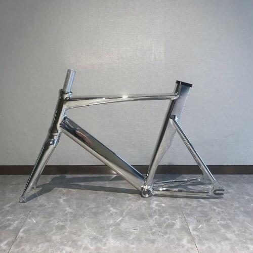 Fixie Bicycle Frame 20inch BMX Track Bike Aluminum Alloy Frameset Single Speed Double V Brake Cycling Parts