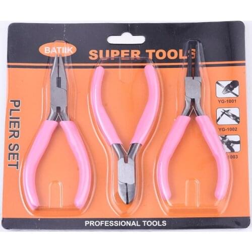 Pandahall Jewelry Pliers DIY Jewelry Tools For Jewelry Making Needle Flat Round Nose Plier Wire Cutter Plier Side Cutting Plier