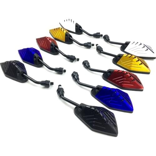 1 pair 10mm of motorcycle rearview mirror scooter electric bicycle motorbike rearview mirror rear convex mirror