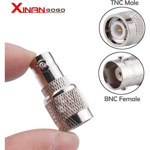1PCS RF Coaxia Adapter TNC Male Plug to BNC Female Jack BNC to TNC Connector For TV Antenna