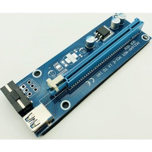 10PCS USB 3.0 PCI-E Riser Express 1X 4x 8x 16x Extender Riser Adapter Converter Card SATA 15pin Male to 6pin Power Cable for BTC