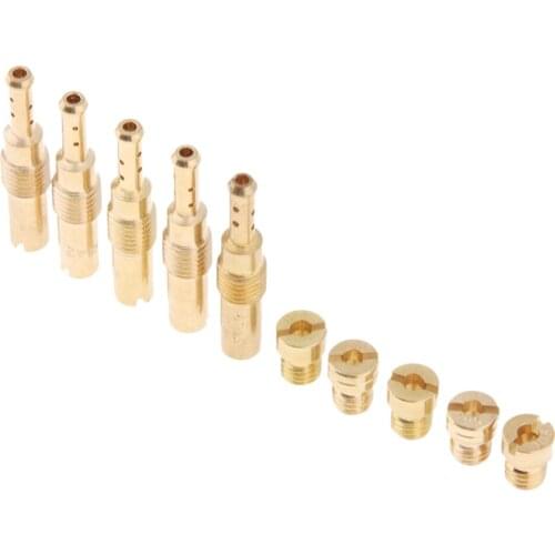 5x Carburetor Main Jet Kit & Slow/ Jet Kit For Keihin OKO CVK KOSO PWK