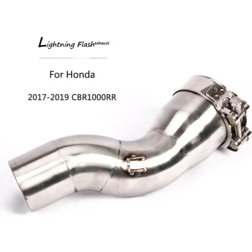 For Honda CBR1000RR 2017 2018 2019 Exhaust Pipe Motorcycle Stainless Steel Pipe Mid Link Pipe Middle Tube Slip On 51/61 mm