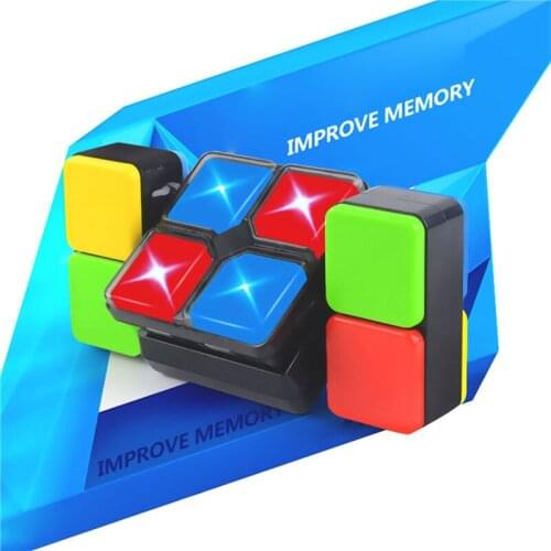 Electronic Music Cube with LED Light, Four Modes, Automatic Sleep Magical Changeable Game Folding Cube (Battery Not Included)