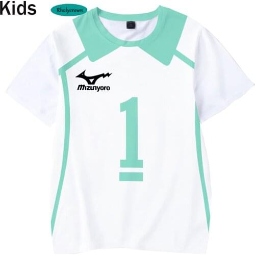 Hot Summer 3D Print Comic Haikyuu!! t shirt Hip Hop Childrens short sleeve T shirt Casual 3D Anime Haikyuu!! Boys Girls t-Shirt