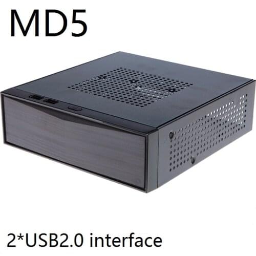 ITX Computer Case Mini Horizontal HTPC Small Case USB2.0 interface