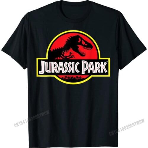 Jurassic Park Classic Logo Title Graphic T-Shirt Cotton Casual Tops T Shirt Newest Men Tshirts Design