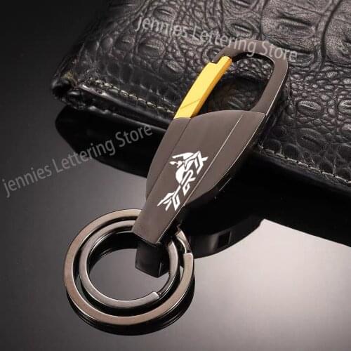 Metal keychain carabiner key ring with custom lettering for car motorcycle Benelli TRK 502 502X 2019 2020 2018 2017 accessories