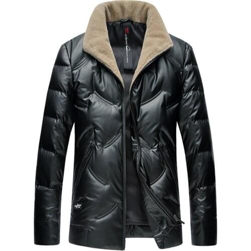 New Winter Mens Duck Down Jackets Business Casual High Quality Warm Male Brand Clothing Slim Fit Turn Down Collar Western Style