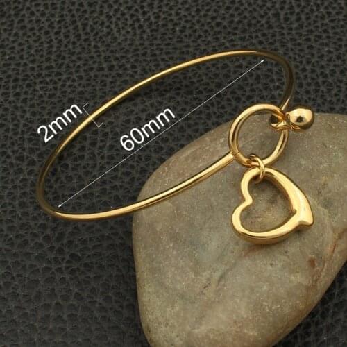 Wholesale Fashion Stainless Steel Jewelry Heart Bracelet High Quality Hot For Women BBJZATBA