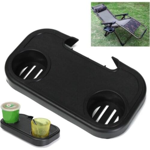Portable Folding Chair Side Tray Casual for Drink Camping Picnic Outdoor Beach Garden SUB Sale