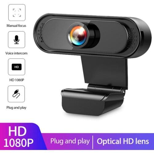 USB2.0 1080P Rotatable Webcam Camera Digital Web Cam Built-in Microphone For Laptop Desktop Support Various Video Meeting