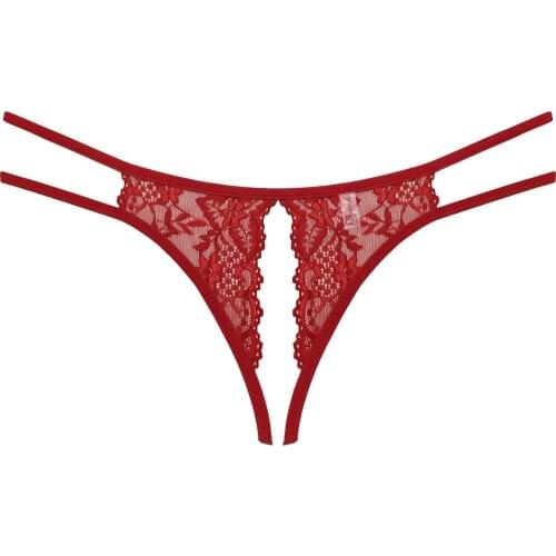 XS S M L XL XXL XXXL Size Black Red Color Mesh Lace Crotchless G String Thongs Female Sexy Lingerie underwear For Women Ladies
