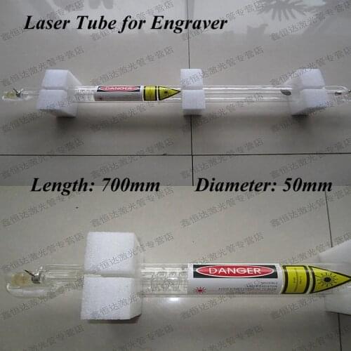 Hight Quality 700MM 40W Co2 Laser Tube For Engraver Cutting Machine + Water Pipe + Kafuter Silicone Rubber Glue CO2