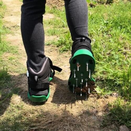 1 Pair Grass Nail Shoes Tools Cultivator Yard Garden Spiked Gardening Walking Revitalizing Lawn Aerator Sandals Shoes Tools