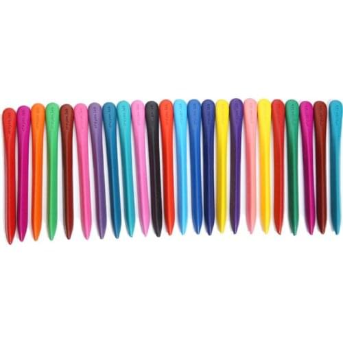 594C 24 Pcs/Box Colorful Non-toxic Paint Wax Triangle Stick Crayons For Children Kids Toddler Kindergarten Early Education Tool
