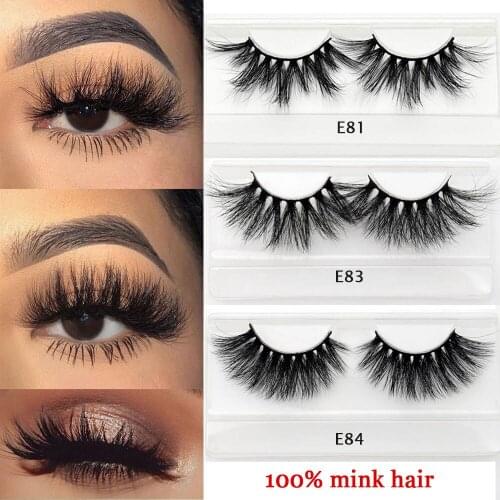 6D 100% Mink Hair Full Strip Eyelashes Extension Fluffy Wispies Natural Long Eye Lashes Handmade Eye Makeup Tools