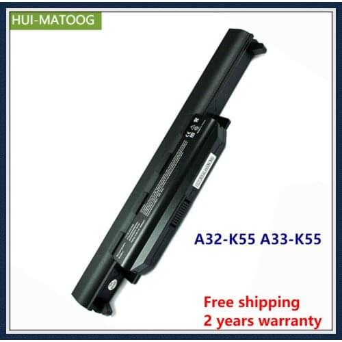 A32-K55 A33-K55 Laptop Battery for ASUS X45 K55 K45 A45 A55 A75 K45D K45V K55V A55N K75D K75VM series 10.8V 4400mAh