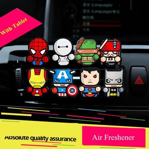 1PC Car Perfume Air Freshener Vent Outlet Clip Cartoon Auto Air Vent Solid Fragrance Air Conditioner