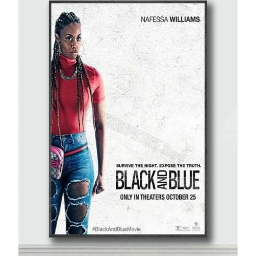 NJ256 Black and Blue Movie 2 Silk Posters and Prints wall art Art Poster Home Decor