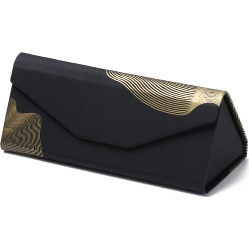 Fashion Sunglasses Holder Box Triangle Folding Waterproof Strong Magnet Eyewear Case Sun Glasses Box Eyeglasses Protective Case