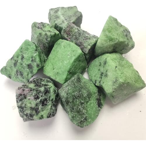 70g 3-5cm Epidote Zoisite Tourmaline Color Stone Beads For Jewelry Making DIY Bracelet Healing Collection Fish Tank Stone