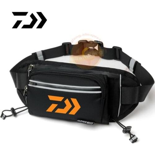 2021 New Daiwa Fishing Waist Bag Running Sport Camping Hiking Bag Fishing Clothes Waterproof Fishing Bag 665