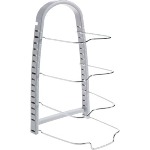 Pot Lid Organizer Kitchen Plate Rack Holder Storage Cutting Boards Bakeware Pots & Pans, Reusable Containers in Cabinet Pantry