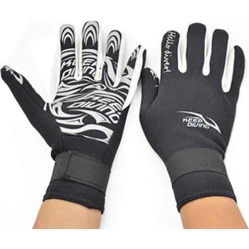2MM Diving Gloves Adult Printing Swimming Snorkeling Gloves Neoprene Warm Non-Slip Underwater Swim Equipment